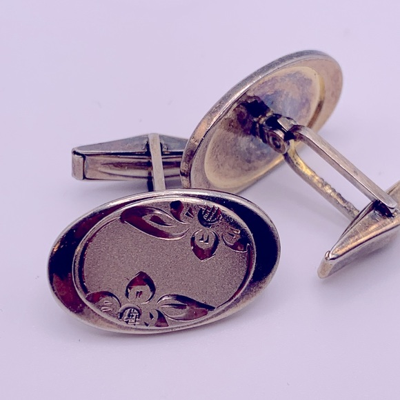 💝 Vintage SMIBO Sterling Silver Cufflinks - Picture 4 of 5